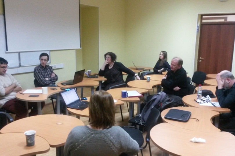 На семинаре НУГ «Языки интеллектуальной культуры» состоялся доклад Андреа Страццони